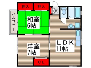 ケントハウスの物件間取画像